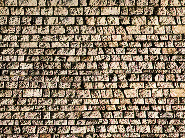 Noch 57560 HO Scale Stone Sheet - 12.5 x 5.9" Card Stock -- Square Stone