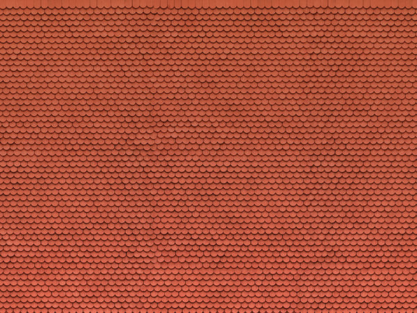 Noch 56690 HO Scale 3-D Printed Cardstock Texture Sheet -- Beavertail Tile