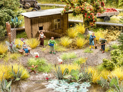 Noch 12850 HO Scale Farm/Agricultural Sounds & 6 Workers & 3 Geese