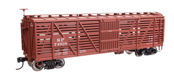 Walthers Mainline 910-41467 HO Scale 40' Wood Stock Car RTR SP #74926