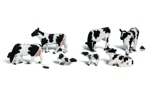 Woodland Scenics A1863 HO Scale Holstein Cows