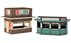 Walthers Cornerstone 933-3773 HO Newsstands Kit pkg(2)