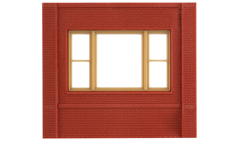Design Preservation Models 30163 HO Scale Modular Building System(TM) -- Dock Level Wall Sections w/20th Century Window - Kit