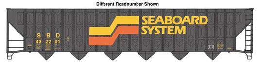 Walthers Mainline 910-56363 HO Scale 73' Wood Chip Hopper RTR Seaboard #432227