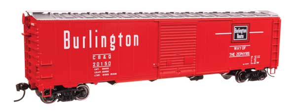 Walthers Mainline 910-46509 HO Scale 50' AAR Boxcar RTR CB&Q #20150