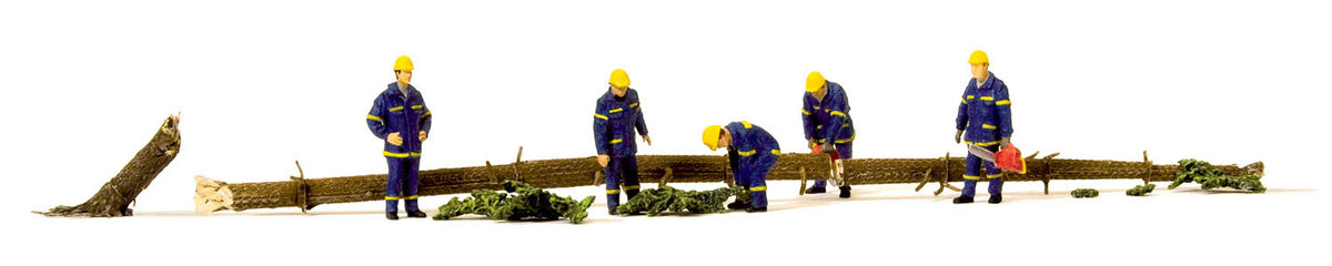 Preiser 10609 HO Scale THW Emergency Workers 5-Figure Set