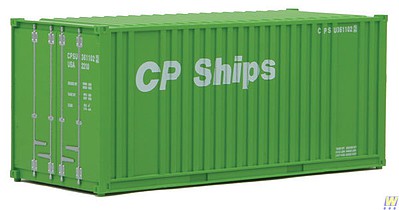 Walthers SceneMaster 949-8010 HO Scale 20' Corrugated Container Assembled -- CP