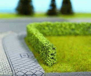 Noch 21522 All Scale Hedges -- Light Green 3/8 x 1/4" 1 x .6cm, 19-5/8"