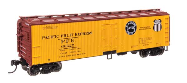 Walthers Mainline 910-41321 HO Scale 40' Wood Reefer RTR PFE #66525