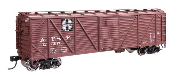 Walthers Mainline 910-40354 HO Scale 40' ARA Boxcar RTR Santa Fe #125976