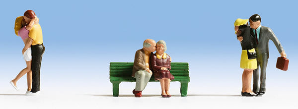 Noch 15510 HO Scale Couples Kissing -- pkg(6)