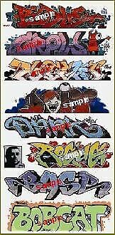 Blair Line 1258 N Scale Mega Set Modern "Tagger" Graffiti Decals #9