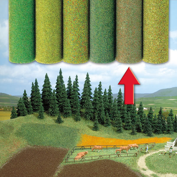 Busch 7224 A Scale Large Grass Mat - 39-3/8 x 31-1/2" 100 x 80cm -- Autumn Brown