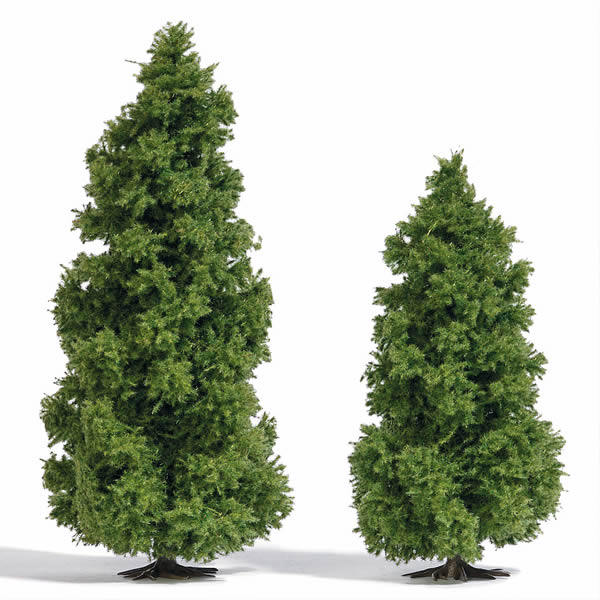 Busch 6123 HO Scale Larch Trees -- 3-15/16 and 5-1/8"  10 and 13cm pkg(2)