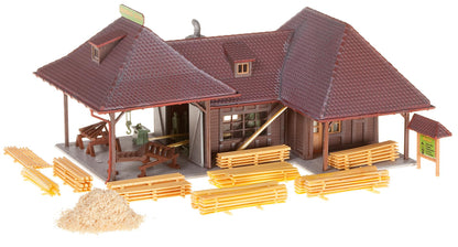 Faller 130191 HO Scale Carpentry Shop Weathered Model Kit