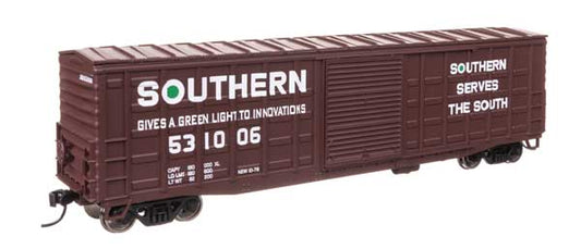 Walthers Mainline 910-46724 HO Scale 50' Waffle Boxcar RTR Southern #531006