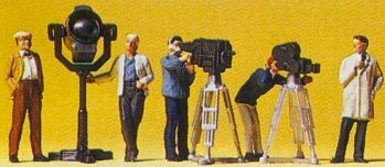 Preiser 10062 HO Scale People Working -- TV/Movie Crew