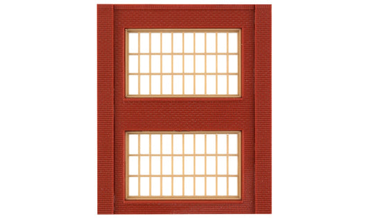 Design Preservation Models 30174 HO Scale Modular Building System(TM) -- Two-Story Wall Sections w/2 Steel Sash Windows - Kit