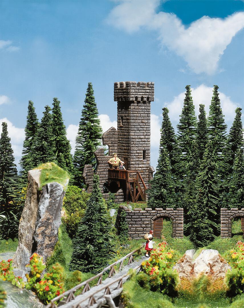 Faller 130285 HO Scale Castle Tower Ruins Model Kit