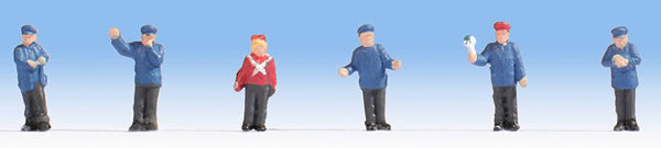 Noch 44200 Z Scale Working People -- German Railway Officials pkg(6)