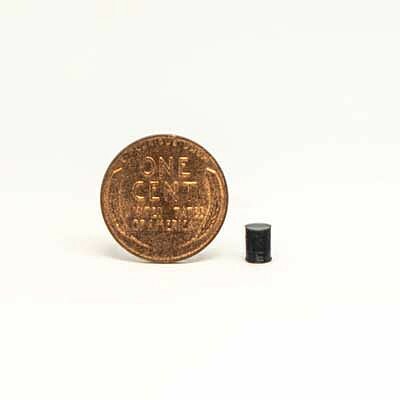 All Scale Miniatures 1600836 N Scale Steel Drum with Cover -- pkg(5)
