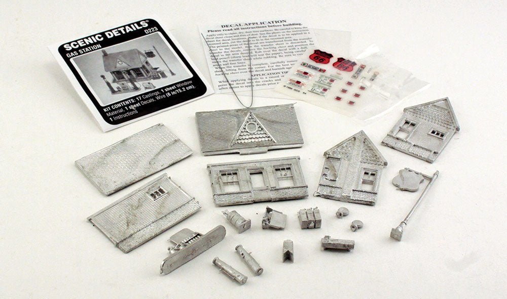Woodland Scenics D223 All Scale Gas Station HO Scale Kit