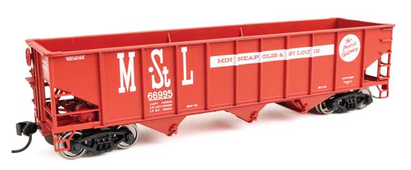 Walthers Mainline 910-56716 HO Scale 70-Ton AAR Hopper RTR M&StL #66995