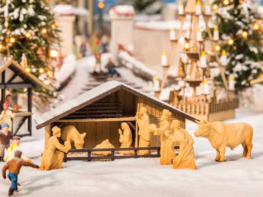 Noch 14394 HO Scale Christmas Nativity Scene -- Laser-Cut Wood Kit