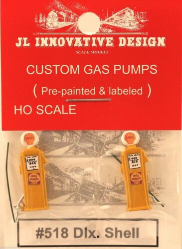 JL Innovative 518 HO Deluxe Custom Gas Pumps Yellow, Shell (2)