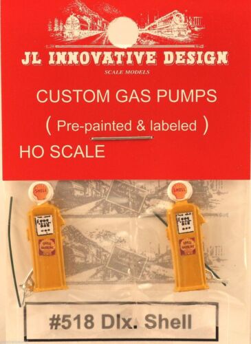 JL Innovative 518 HO Deluxe Custom Gas Pumps Yellow, Shell (2)