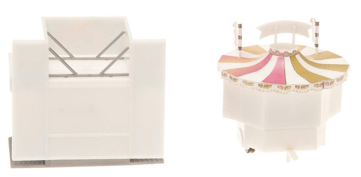Faller 140442 HO Scale Ice Cream & Pancake Booths Kit