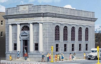 Walthers Cornerstone 933-3031 HO Scale Bailey Savings and Loan -- Kit