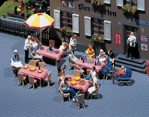 Faller 180442 HO Scale 4 Tables & 24 Chairs