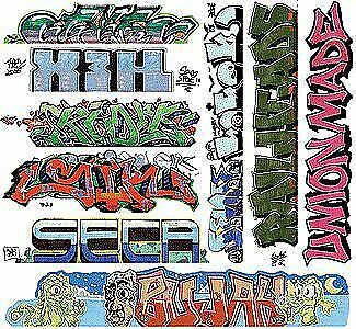 Blair Line 1260 N Scale Mega Set Modern "Tagger" Graffiti Decals #11