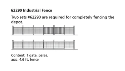 Piko 62290 G Scale Industrial Fence
