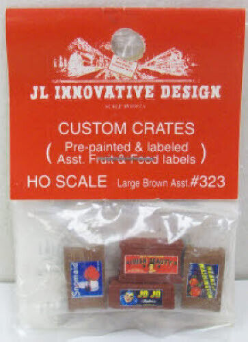 JL Innovative 324 HO Custom Crates Small Brown, Fruit/Food (4)