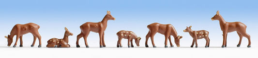 Noch 15740 HO Scale Roe Deer pkg(7)