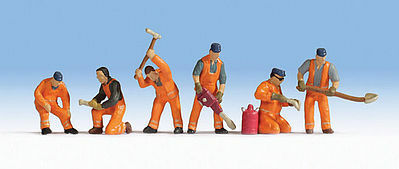 Noch 36276 N Scale Trackworkers -- pkg(6)