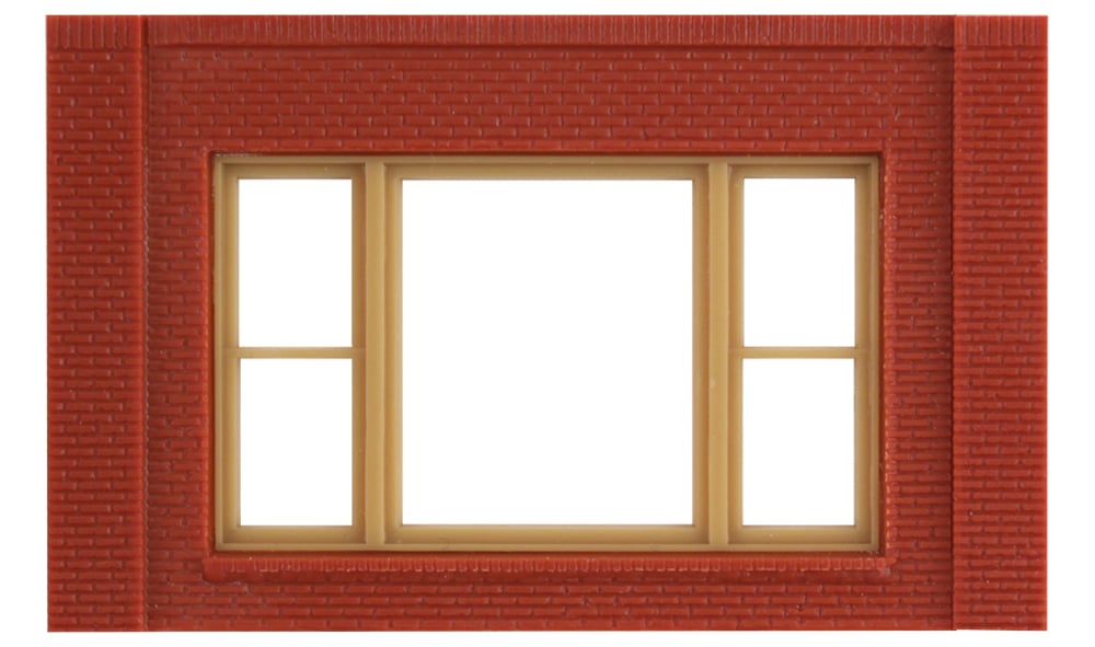 Design Preservation Models 30167 HO Scale Modular Building System(TM) -- One-Story Wall Sections w/20th Century Window - Kit