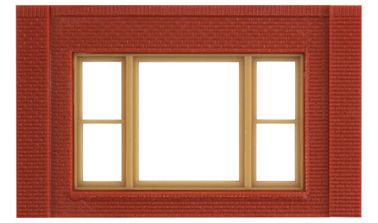 Design Preservation Models 30167 HO Scale Modular Building System(TM) -- One-Story Wall Sections w/20th Century Window - Kit