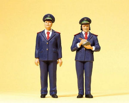 Preiser 45148 G Scale Railroad Personnel -- Chinese Railway Personnel pkg(2)