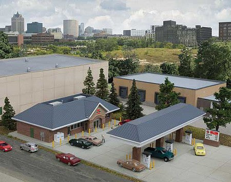 Walthers Cornerstone 933-3885 N Scale Modern Gas Station -- Kit