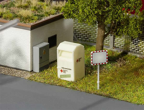 Faller 180932 HO Scale Old-Clothes Donation Bin/Container