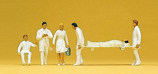 Preiser 10101 HO Scale Emergency Personnel -- Emergency Team