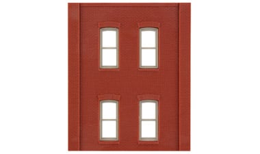 Design Preservation Models 30138 HO Scale Modular Building System(TM) -- Two-Story Wall Sections w/4 Rectangular Windows - Kit