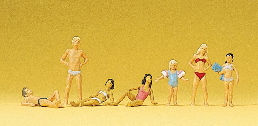 Preiser 10308 HO Scale Children & Teens at the Pool Figures