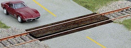 Walthers SceneMaster 949-4159 HO Scale Wood Grade Crossing -- Wood Kit pkg(2)