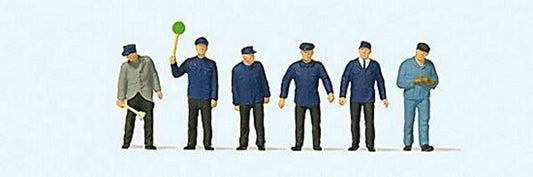 Preiser 14118 HO Scale Railway Personnel -- Era III pkg(6)