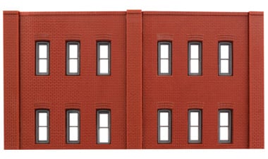 Design Preservation Models 60122 N Scale N Scale Modulars System(TM) (Plastic) -- Two-Story 12-Window pkg(3); 3-1/2" Wide x 1-15/16" High 8.7 x 4.8cm