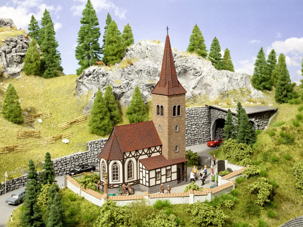 Noch 63906 N Scale St. George Church w/Bell Sound Unit -- Laser-Cut Kit